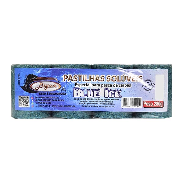 Isca Pastilha Carpa Biguá Blue Ice - 4pçs