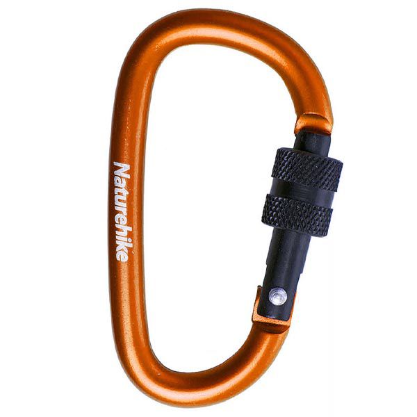 Mini Mosquetão Chaveiro Naturehike Screw 8cm - Laranja