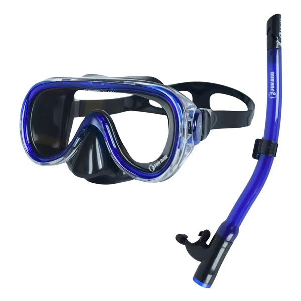 Kit de Mergulho Infantil Fundive Búzios - Azul/Preto