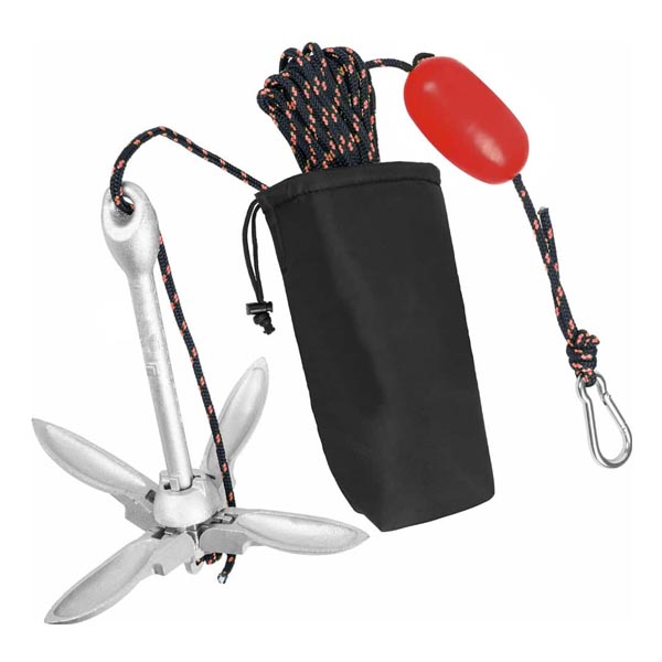 Kit Âncora Folding 1.5kg com Corda e Boia