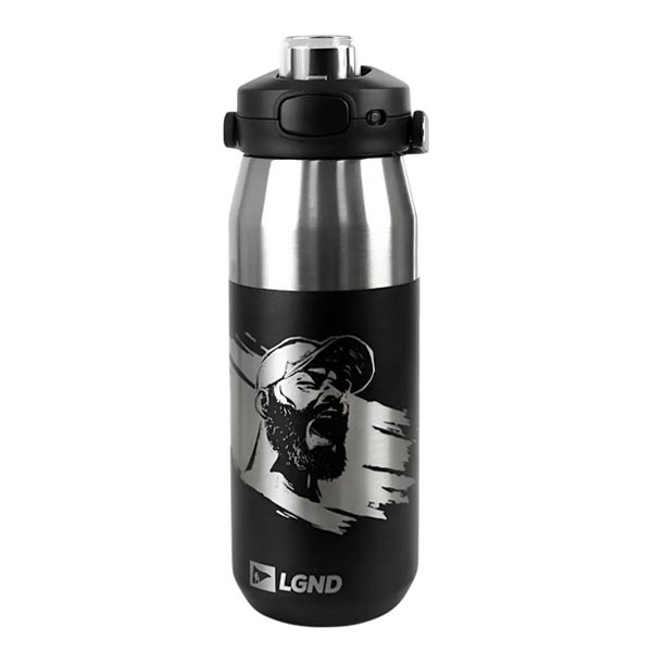 Garrafa Térmica NTK Isomax 750ml Legendários - Preto