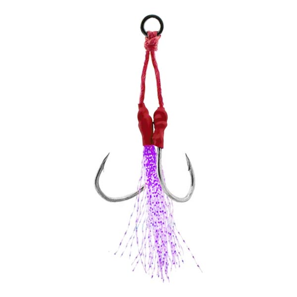 Anzol Suporte Hook Penacho Branco Pérola