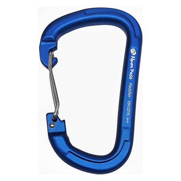 Mosquetão Alpen Pass Paddler 22kn com gatilho Wire - Azul