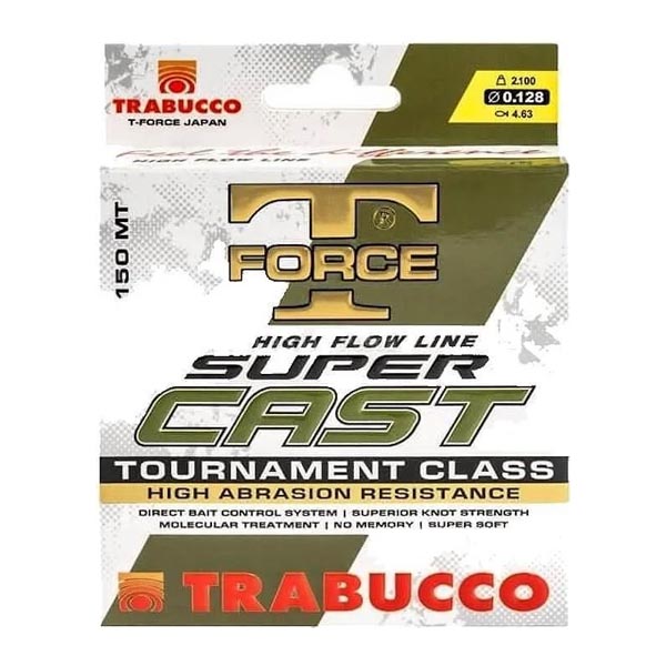 Linha Trabucco T-Force Super Cast 150m Verde - 0.40mm