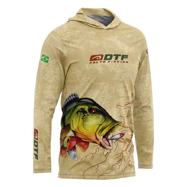 Camiseta com Capuz Delta Bacia Amazônica