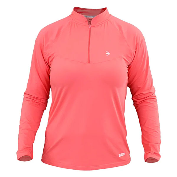Camiseta Fishing co. Zíper ML Feminina Geranium