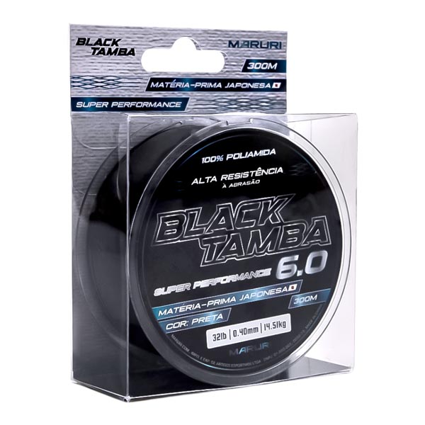 Linha Maruri Black Tamba 300m Preta - 0.49mm