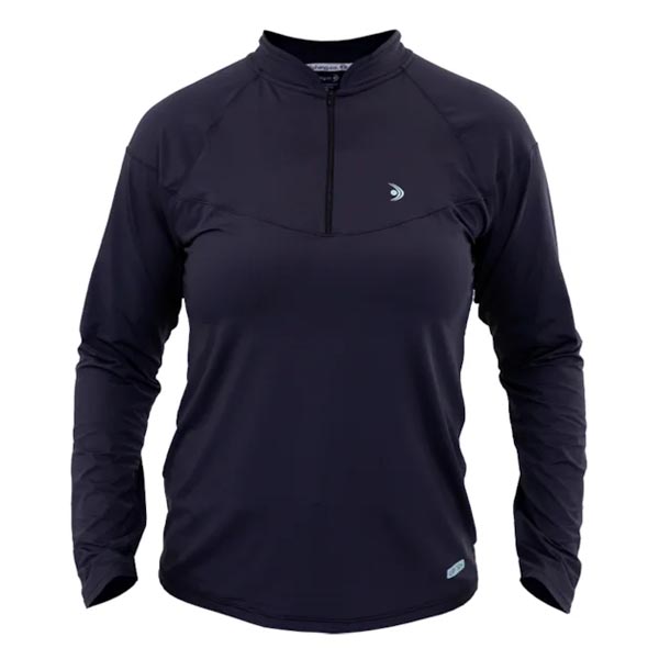 Camiseta Fishing Co. Zíper ML Feminina Preto