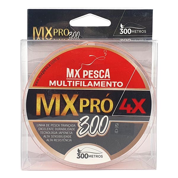 Linha MX Pró 4X 300m Laranja - 0.05mm