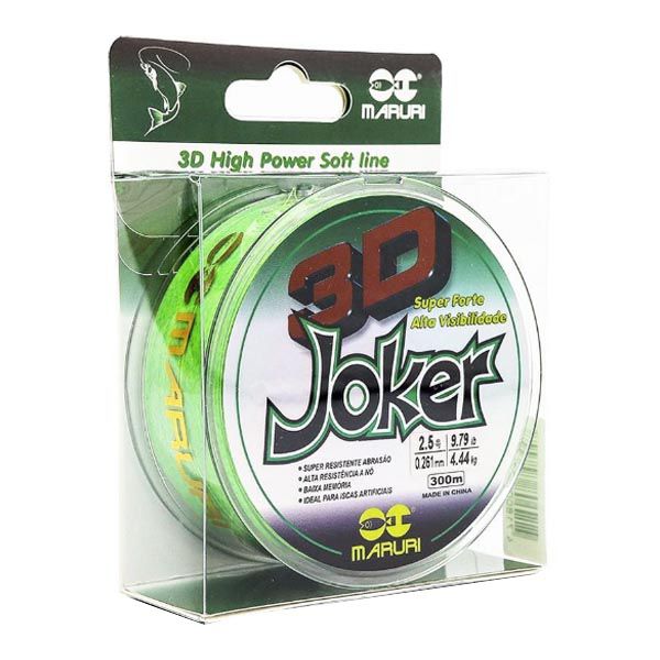 Linha Maruri Joker 3D 300m Verde - 0.18mm