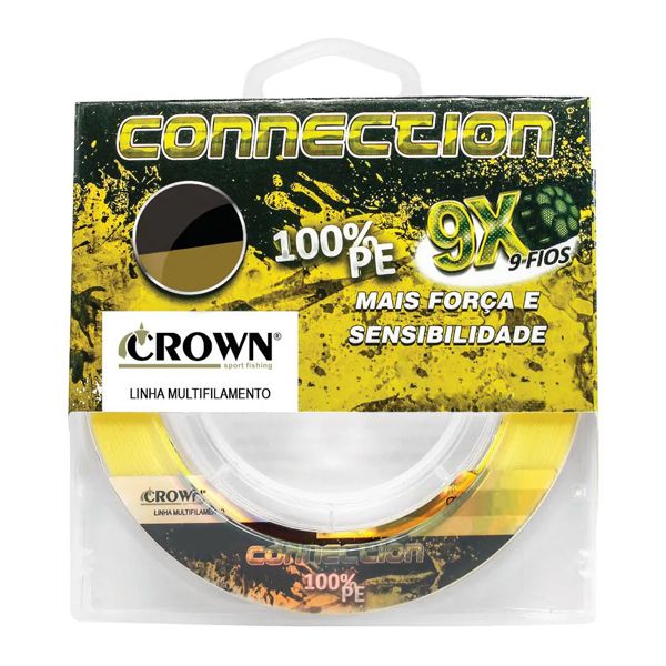 Linha Crown Connection 9X 200m Amarela - 0.57mm 120lb