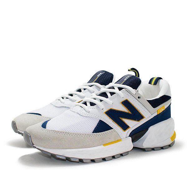 new balance 574 azul e branco