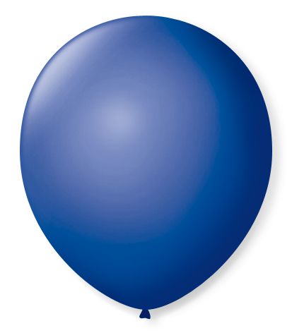 Balão Látex Liso Azul Cobalto - 50 Unidades