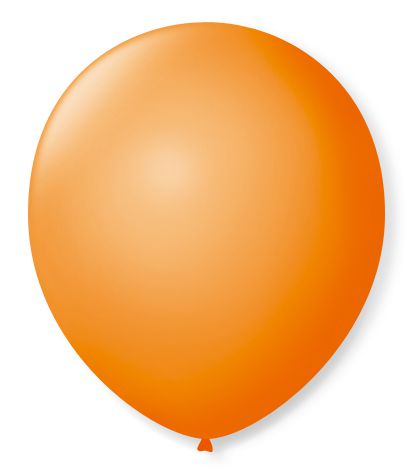 Balão Látex Liso Laranja Mandarim - 50 Unidades