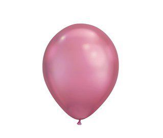 Balão Látex Metálico Rosa Nº9 - 25 Unidades