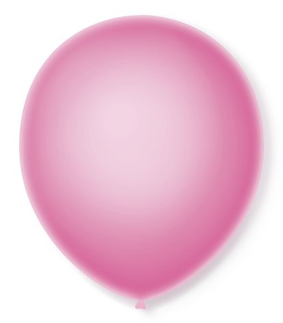 Balão Látex Neon nº 9 Rosa - 25 Unidades