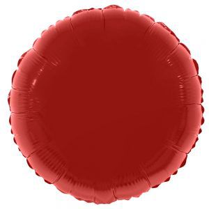 Balão Metalizado Redondo Vermelho - 45cm