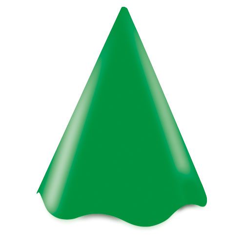 Chapéu de Festa Colors Verde- 8 Unidades