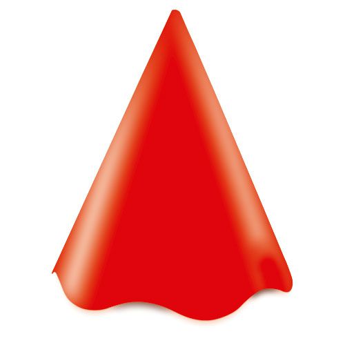 Chapéu de Festa Colors Vermelho- 8 Unidades