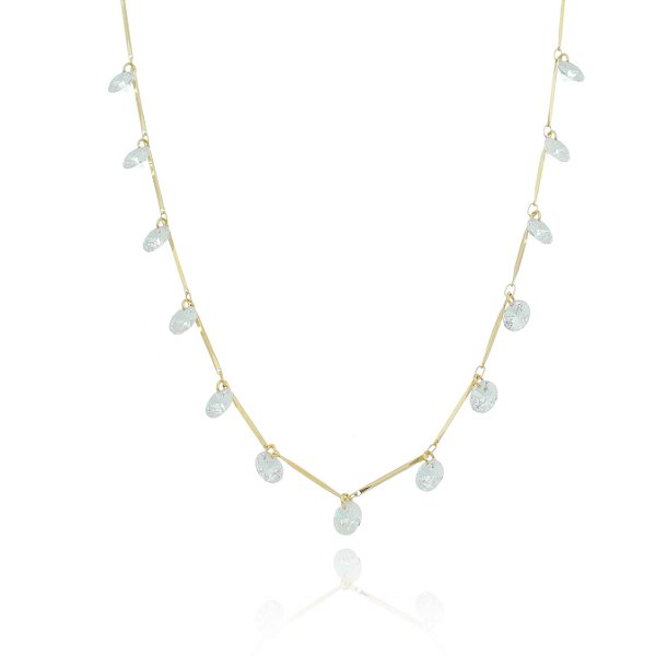 Choker Cristais Ponto Luz folheado em ouro 18k