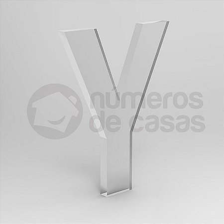 Letra "Y" de Acrílico 20cm