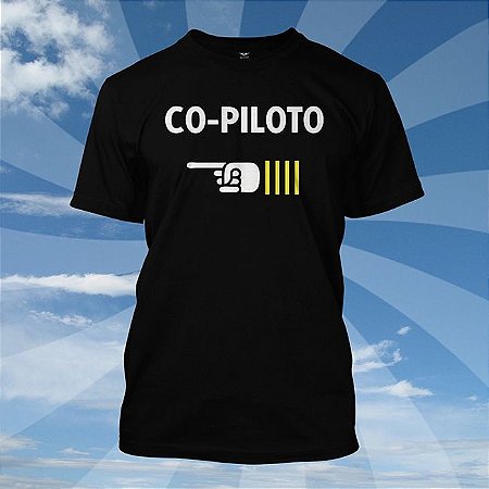 Camiseta CO-PILOTO - Avião