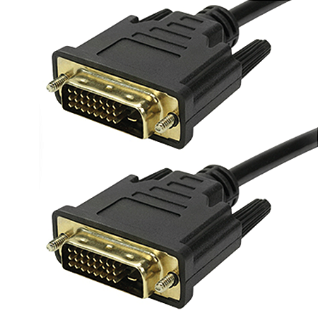 Cabo DVI-D 24+1 Dual Link 5 Metros Full HD 1080p Reforçado para Monitor e Projetor
