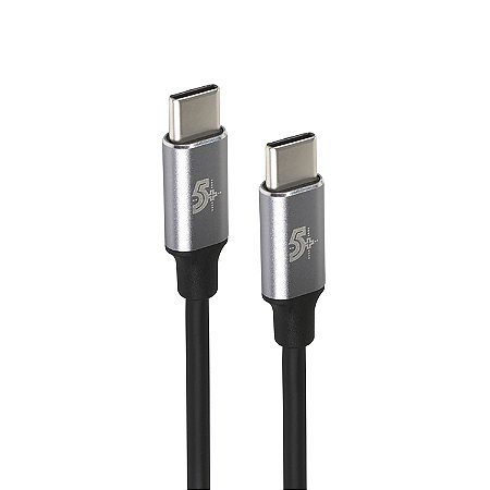 Cabo USB-C para USB-C 1,2 Metro Reforçado Alumínio Carregamento Turbo para Celular e Notebook