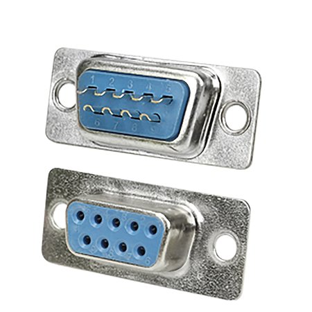 Conector Serial DB9 Fêmea de Solda | Para Montagem e Reparo de Cabos Seriais RS232 | Qualidade Profissional