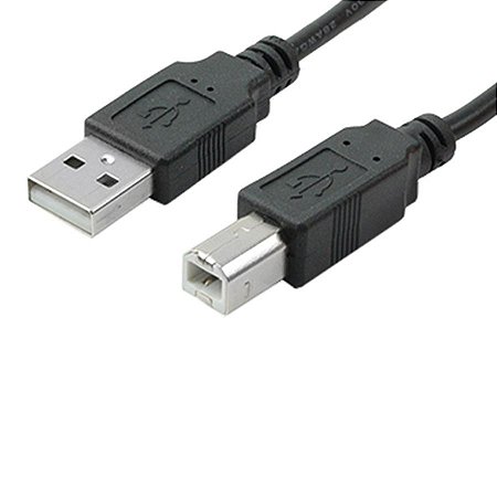 CABO USB A MACHO X USB B MACHO 2.0 5 METROS PRETO