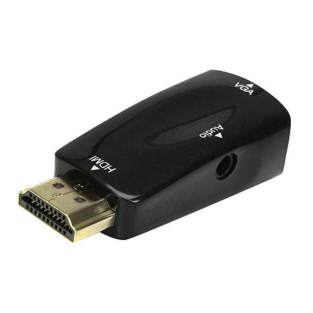 CONVERSOR HDMI IN X VGA OUT SAÍDA R/L