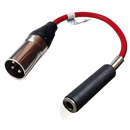 Adaptador XLR (macho ou fêmea) + Jack P10 (J10 fêmea) Blindado