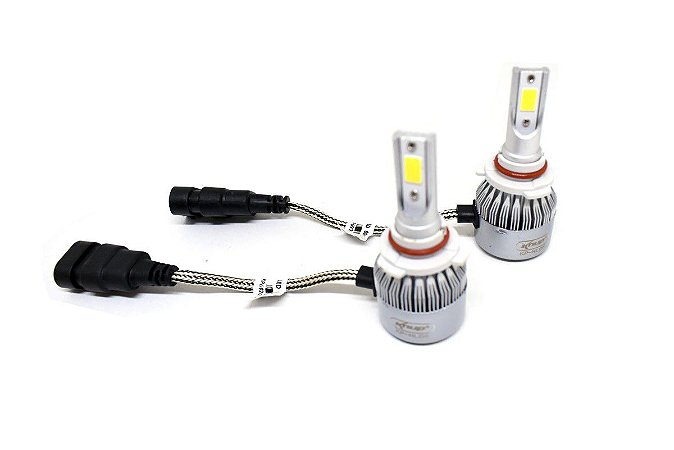 Kit 2 Lâmpadas de LED Automotiva Efeito Xenon 7600 Lumens Knup KP-HLC6-HB3/9005