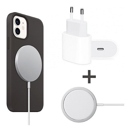 Carregador iPhone 13 pro Apple Kit Fonte 20W + Magsafe sem fio -  Inforshopping - Comparou Comprou!