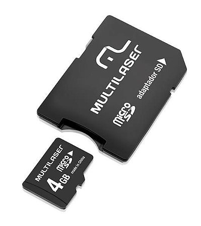Cartão de Memória Micro SD 4 GB MULTILASER - MC456
