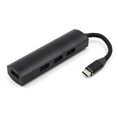 Adaptador USB-C HUB Tipo C com 4 Portas USB 3.0 de Alta velocidade para Macbook e Smartphone