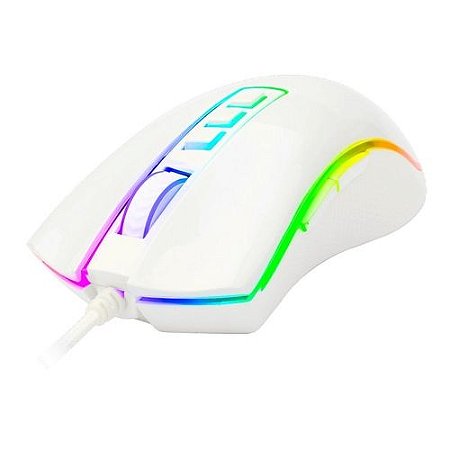 Mouse Gamer Cobra Branco 10000 DPI - Redragon