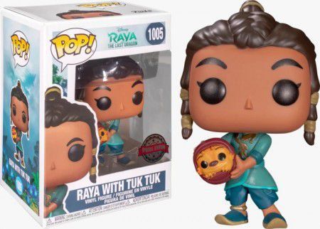 Boneco Funko Pop Raya With Tuk Tuk #1005 - Disney