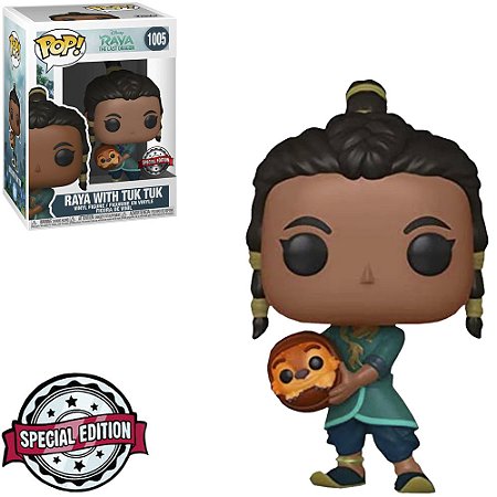 Funko Pop #1005 - Raya With Tuk Tuk - Disney