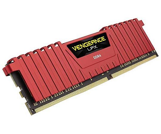 Memoria  Corsair 8GB DDR4 2400 Mhz Vengeance - Vermelha