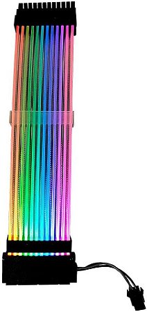 Cabos extensores Sleeved Rise Mode Aura Rgb  24cm