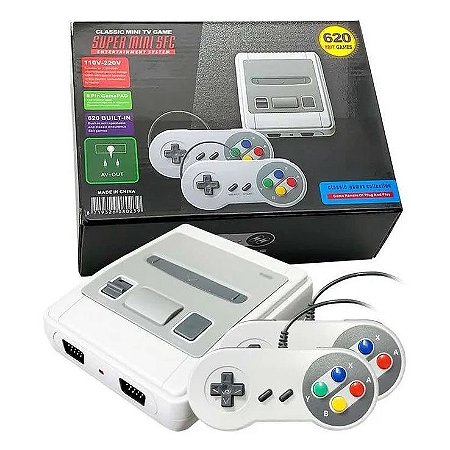 Game Portátil Bivolt Tv USB Retro 620 Jogos 2 Controles - Brasil