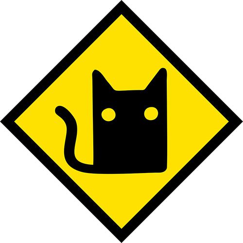 Placa de Parede Decorativa: Cat