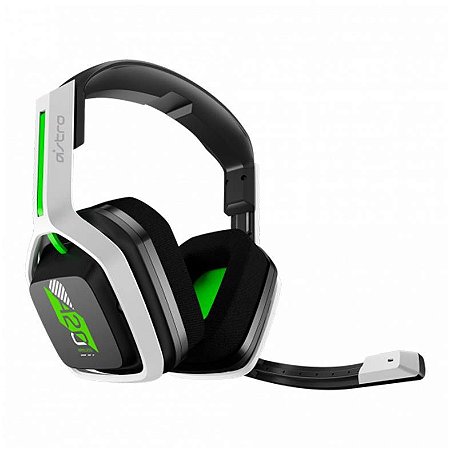 Headset Gamer Astro A20 Branco e Verde Wireless - Multiplataforma