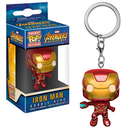 Chaveiro Pocket Pop -Iron Man - Marvel