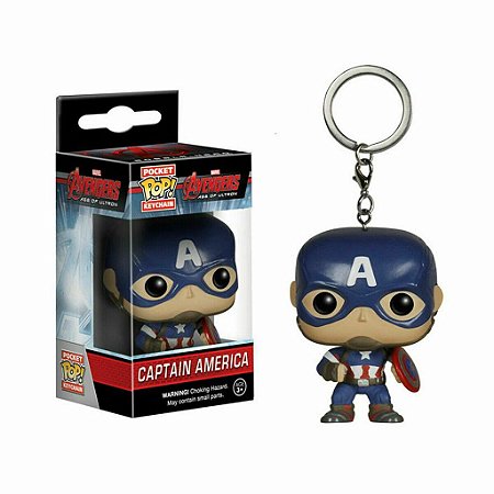 Chaveiro Pocket Pop - Capitain America -Marvel