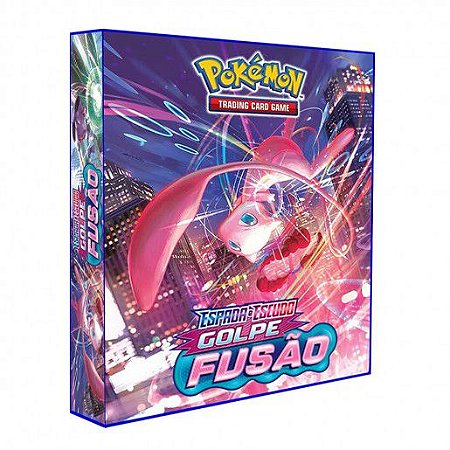 Álbum Pokémon para cards tipo fichário - Golpe Fusão