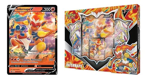 Box Pokémon  Infernape V Original Copag