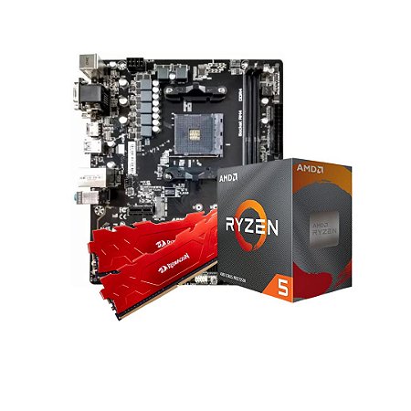 Kit Upgrade, Pcware A520M + AMD Ryzen 5 4600G + 16GB DDR4 (2x8GB DDR4)