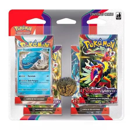 Box de Cartas Pokémon Escarlate e Violeta Miraidon Copag 121 Cartas